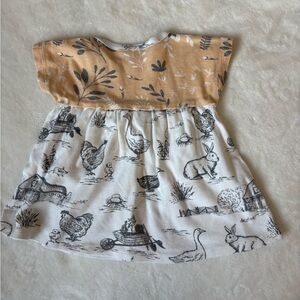 Floral and Animal Print Kids Casual Dress 3-6 M